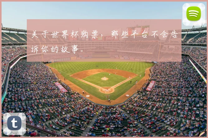 关于世界杯购票，那些平台不会告诉你的故事。