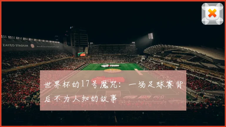 世界杯的17号魔咒：一场足球赛背后不为人知的故事